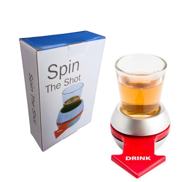Spin The Shot With Shot Glass Spinner,spin And Drinking Game Shot For Bar  Parties Holidays,get Togethers(set Of 2-red)